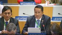Menteri Hukum Republik Indonesia, Supratman Andi Agtas bersama Staf Khusus Presiden Bidang Ekonomi Kreatif, Yovie Widianto menghadiri pembukaan Sidang Umum ke-66 World Intellectual Property Organization (WIPO) di Jenewa, Swiss, Selasa (8/7/2025). (Istimewa)
