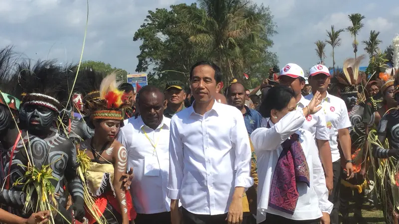 Presiden Jokowi di Merauke