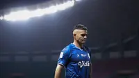 Debut Cristian Gonzales di Liga 2 musim 2022/2023 bersama PSIM Yogyakarta harus berakhir pahit. (Bola.com/Bagaskara Lazuardi)