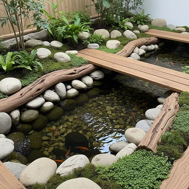 Inspirasi Kolam Ikan dalam Rumah dengan Konsep Taman Kering untuk Hunian Anda