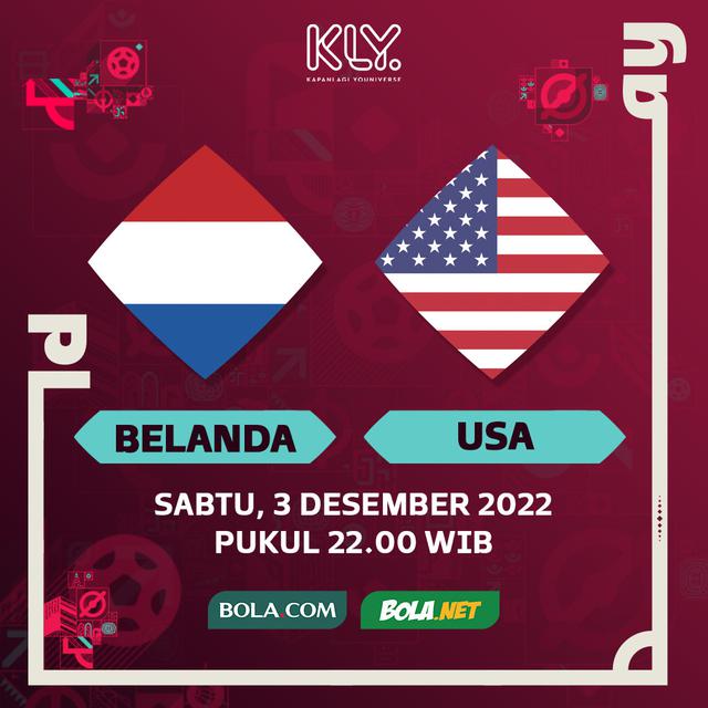 Piala Dunia 2022 - Prediksi Belanda Vs Amerika Serikat