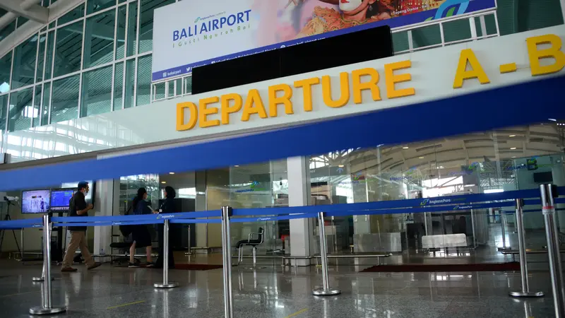 Suasana Bandara Ngurah Rai Bali Jelang Dibuka Kembali