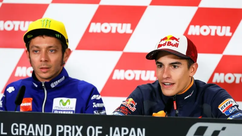 Valentino Rossi dan Marc Marquez