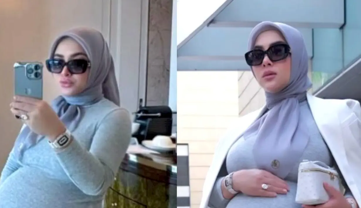 <p>Syahrini membagikan potret terbarunya di usia kehamilan yang memasuki 37 minggu atau 9 bulan. [@princessyahrini].</p>