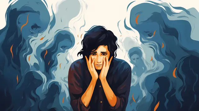 Ilustrasi pengidap skizofrenia