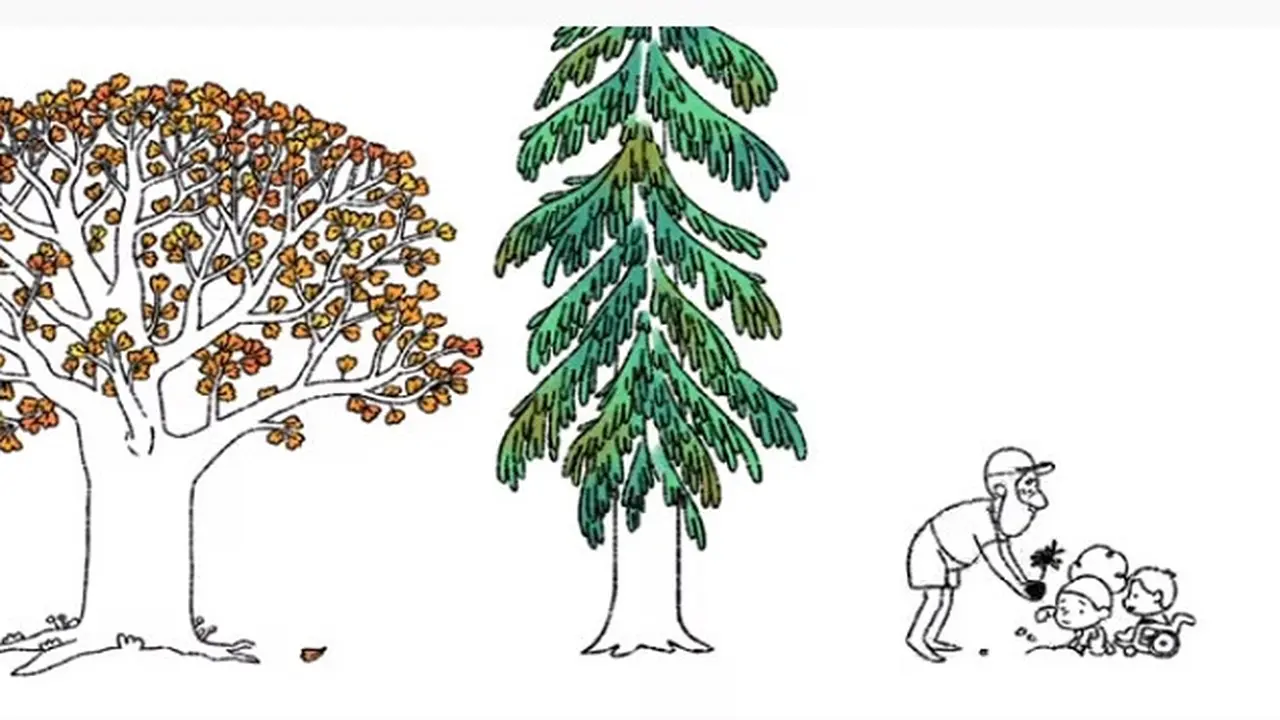 Tangkapan layar Google Doodle Hari Bumi 2021, yang menunjukkan penyandang disabilitas
