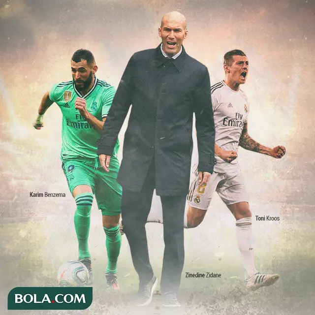Real Madrid - Zinedine Zidane, Karim Benzema, Toni Kroos