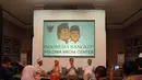 Tantowi Yahya selaku Jubir Prabowo-Hatta mengklarifikasi terkait mundurnya Prabowo sebagai calon Presiden, Jakarta, Selasa, (22/7/14) (Liputan6.com/ Miftahul Hayat)