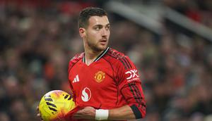 Bek Manchester United, Diogo Dalot. (AP Photo/Ian Hodgson)