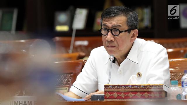 Kemenkumham Rapat Kerja dengan Komisi III DPR