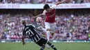 Adalah berkat sumbangan gol perdana Declan Rice untuk The Gunners di ajang Liga Inggris.  (AP Photo/Kirsty Wigglesworth)