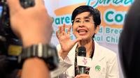 Dokter spesialis anak RSIA Bunda Jakarta, dr. I Gusti Ayu Nyoman Partiwi, Sp.A, MARS, tentang bra untuk ibu menyusui dalam Bunda Parenting Convention Celebrating World Breastfeeding Week di Jakarta Pusat, Sabtu (2/8/2025). Foto: Liputan6.com/Ade Nasihudin.
