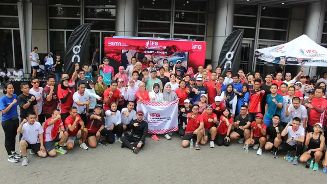 Indonesia Financial Group (IFG) menggelar Media Fun Run dalam rangka road to IFG Labuan Bajo Marathon 2023 (IFG LBM) pada 4 November mendatang. (Dok IFG)