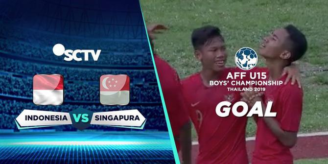 VIDEO: Gol Pertama Timnas Indonesia U-15 ke Gawang Singapura