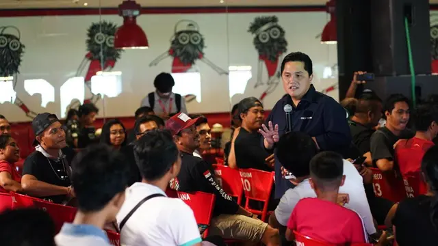 Ketua pnitia penyelenggara Piala Dunia U-20 2023 (LOC), Erick Thohir mengunjungi Stadion Kapten I Wayan Dipta, Gianyar.
