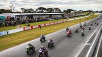 Sirkuit Philip Island yang menjadi venue seri terakhir WSBK Australia kerap diganggu binatang liar (twitter/wsbk)
