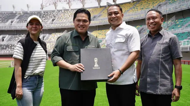 Erick Thohir kunjungi Stadion Gelora Bung Tomo