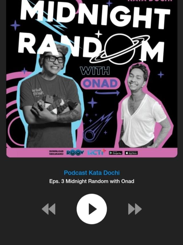 Onadio Leonardo bersama Dochi di Podcast Kata Dochi