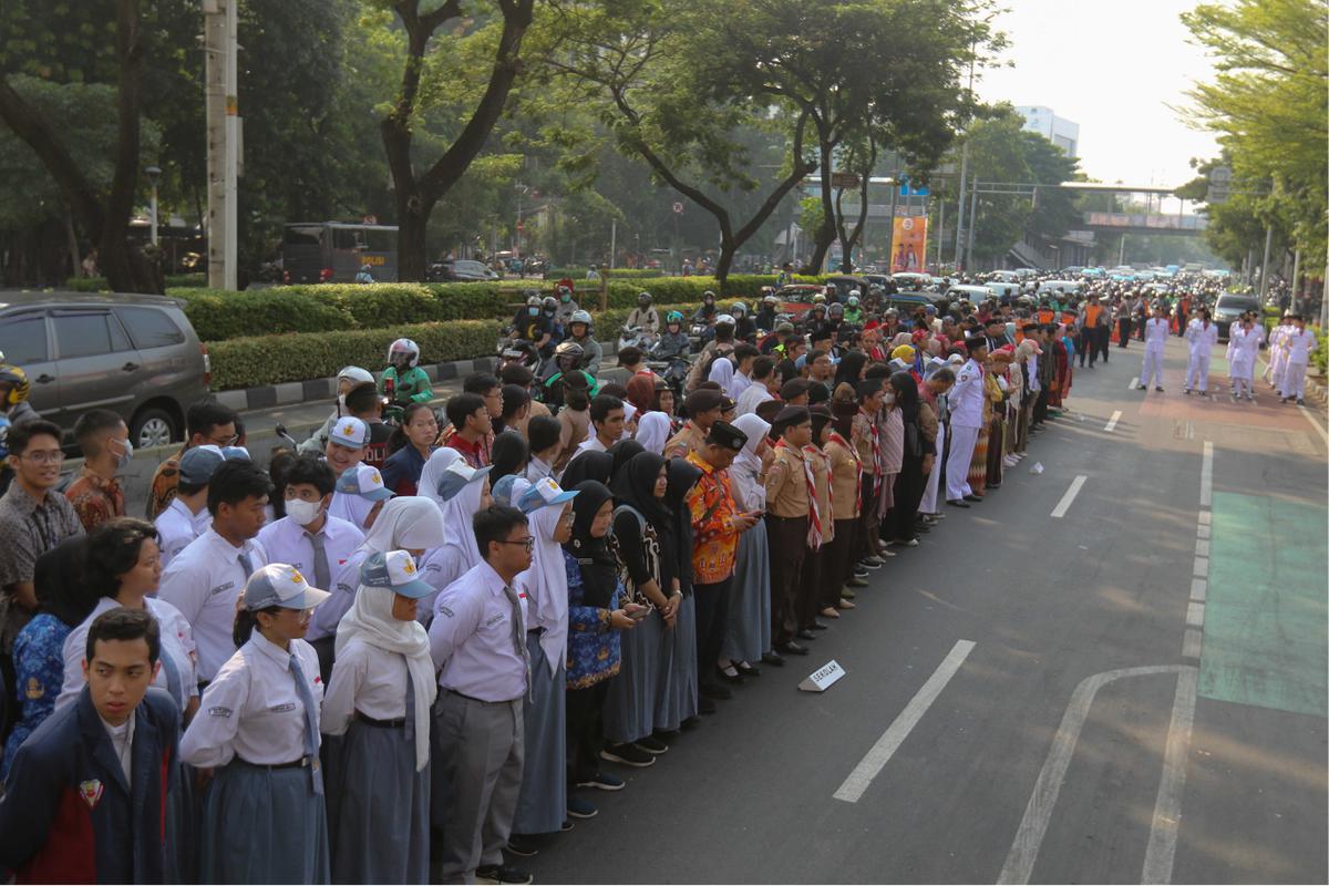 Upacara Sumpah Pemuda di Museum Sumpah Pemuda
