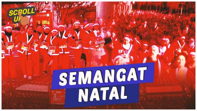 Berita video, scroll up kali ini membahas ribuan orang yang menggunakan kostum santa claus mengikuti lomba lari di Madrid.