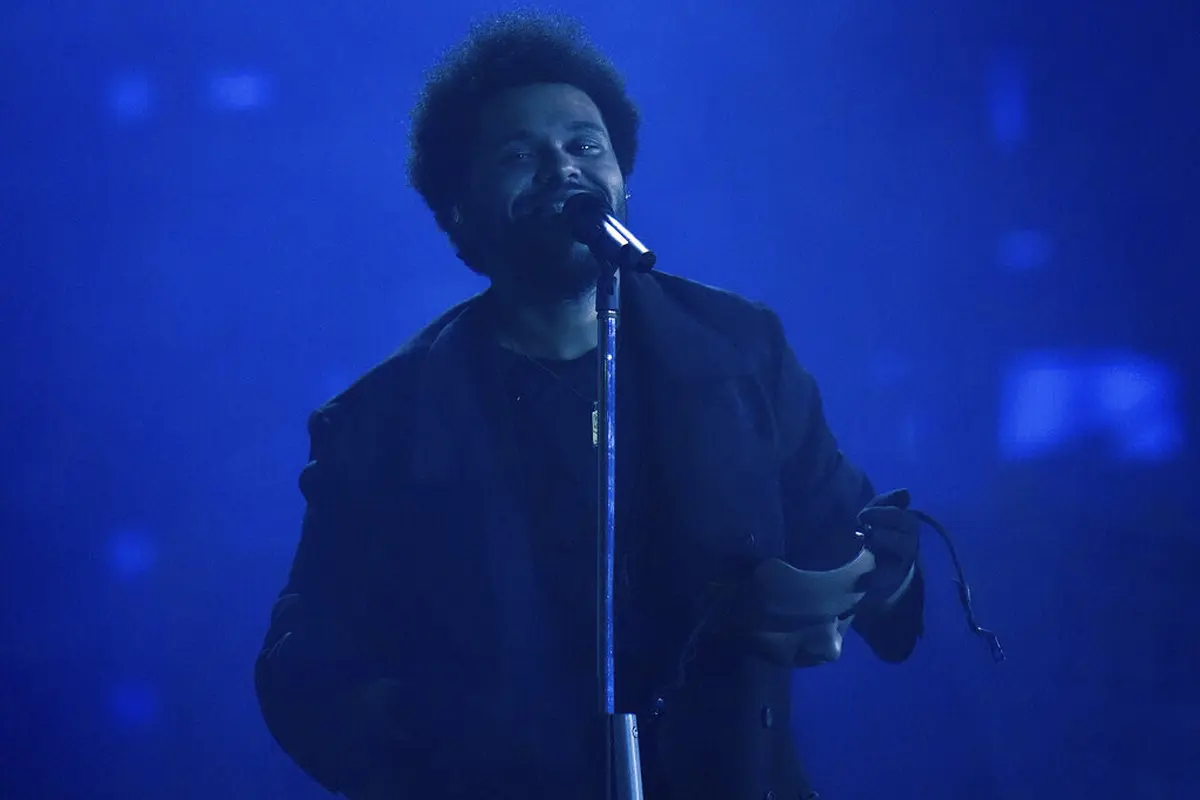 The Weeknd. (Darryl Dyck/The Canadian Press via AP)