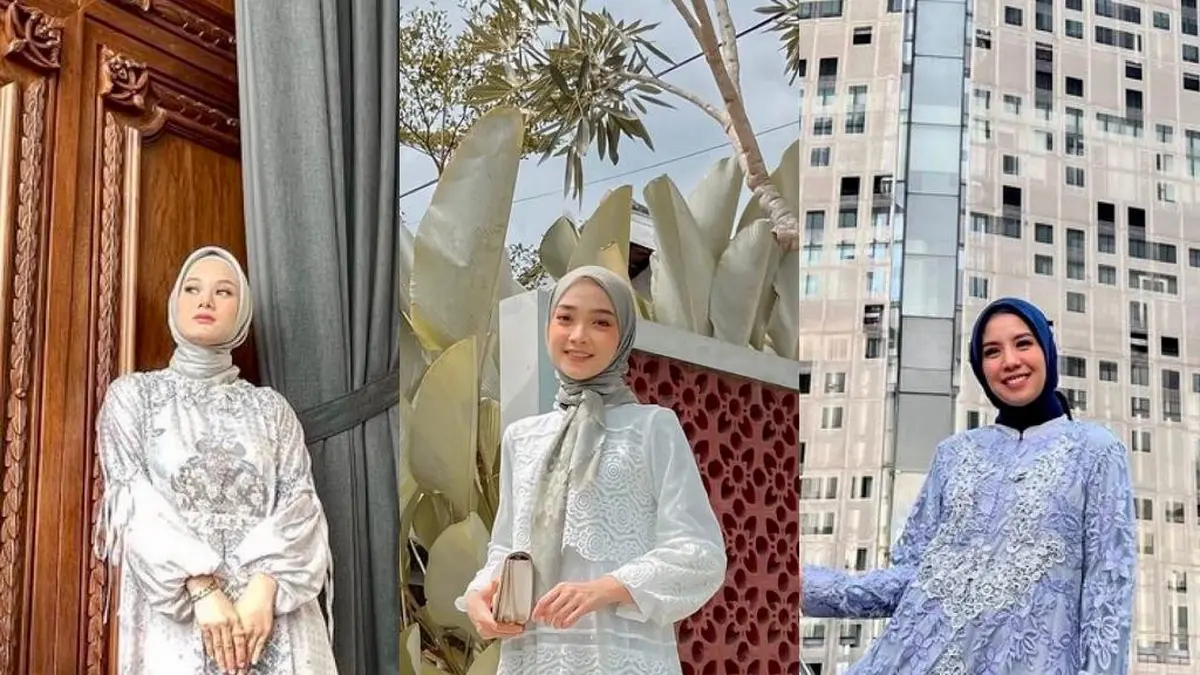 10 Ide Model Baju Gamis Lebaran Kekinian ala Seleb, Dinda Hauw hingga