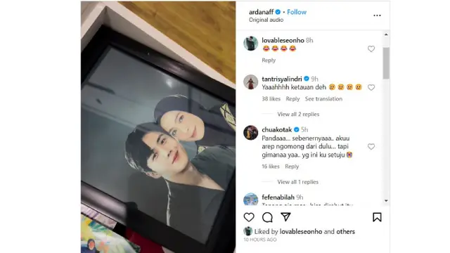 Ternyata yang Dimaksud 'Selingkuhan' Tantri Kotak Adalah Aktor Korea Selatan, Kim Seon Ho (instagram.com/ardanaff)