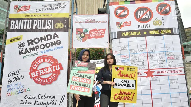 Kampanye Damai Ajak Masyarakat Menjaga Pemilu dari Hoax