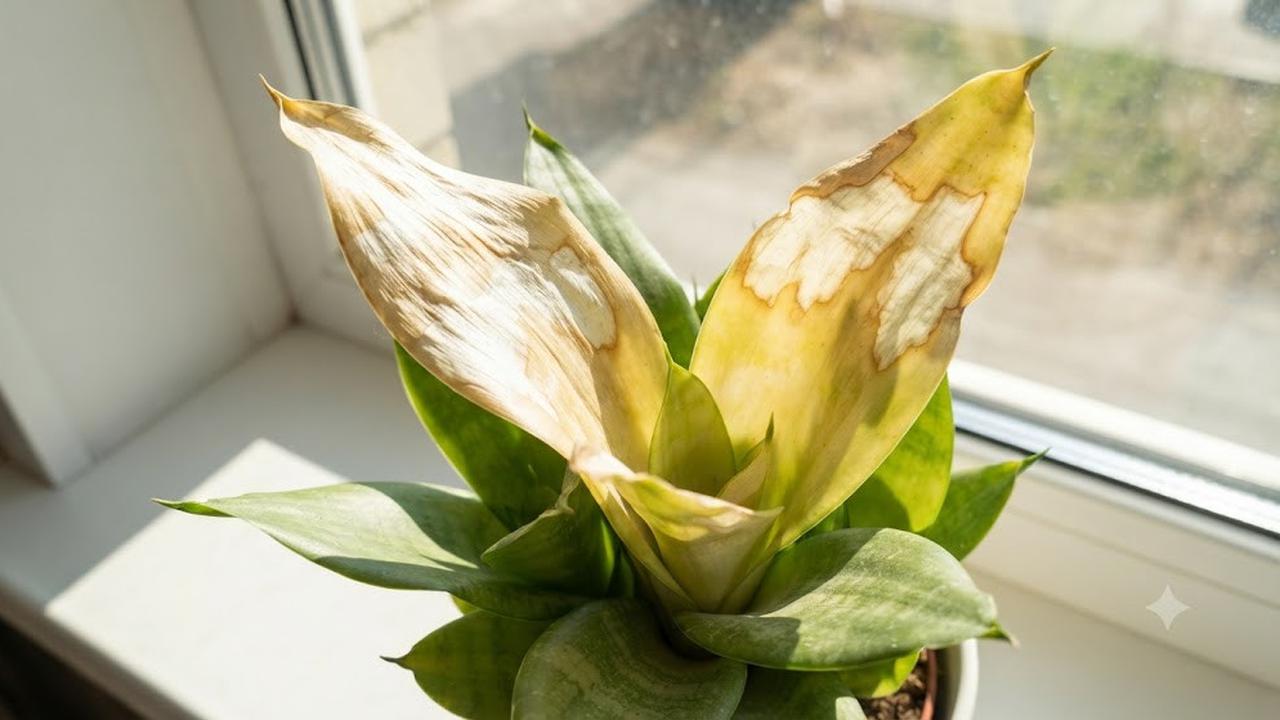Penyebab Daun Lidah Mertua Menguning