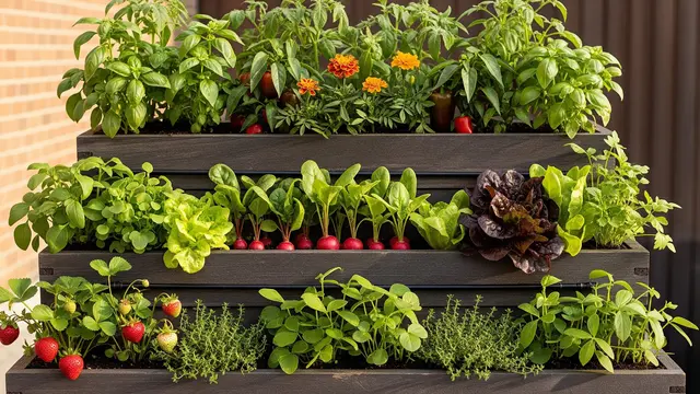 Desain Edible Garden di Lahan Sempit dengan Teknik Tumpang Sari Modern/Gemini AI