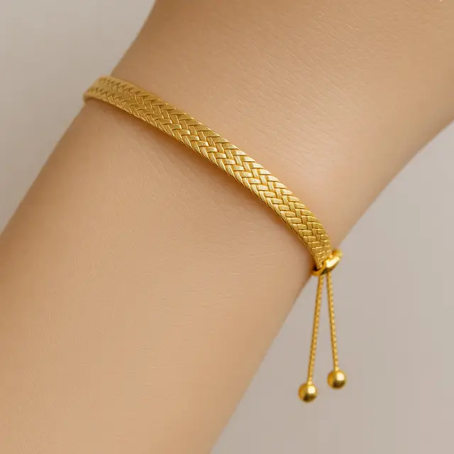 Gelang Emas Tipis Adjustable (Foto: ChatGPT)