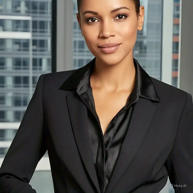 Outfit Kemeja Hitam Wanita All Black Suit: Profesional dan Elegan