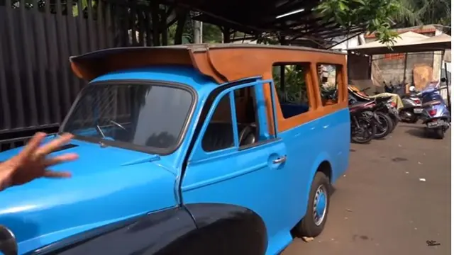 Rano Karno juga sengaja membiarkan bentuk oplet ini apa adanya meski cat pada body mengelupas.