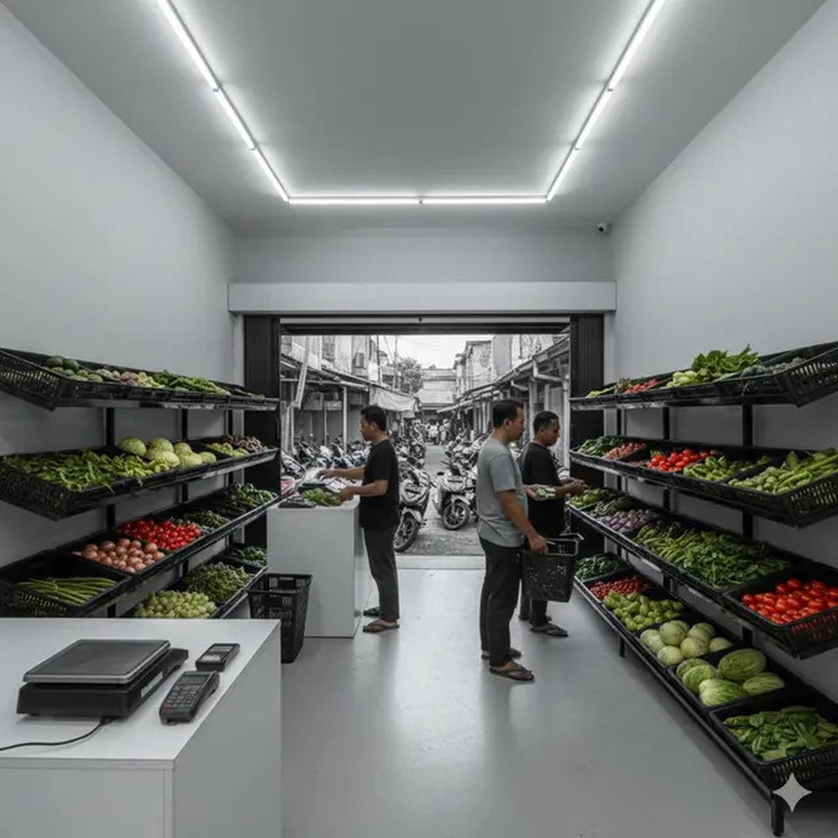 9 Desain Warung Sayur Modern Minimalis, Penataan Rapi dan Menarik