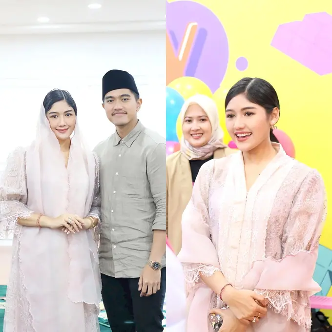 6 Gaya Anggun Erina Gudono Kenakan Kebaya dan Kerudung saat Buka Puasa Bareng Anak-anak Yatim