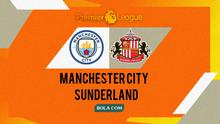 Cover prediksi Manchester City versus Sunderland di Premier League. (Bola.com/Rizki Hidayat)
