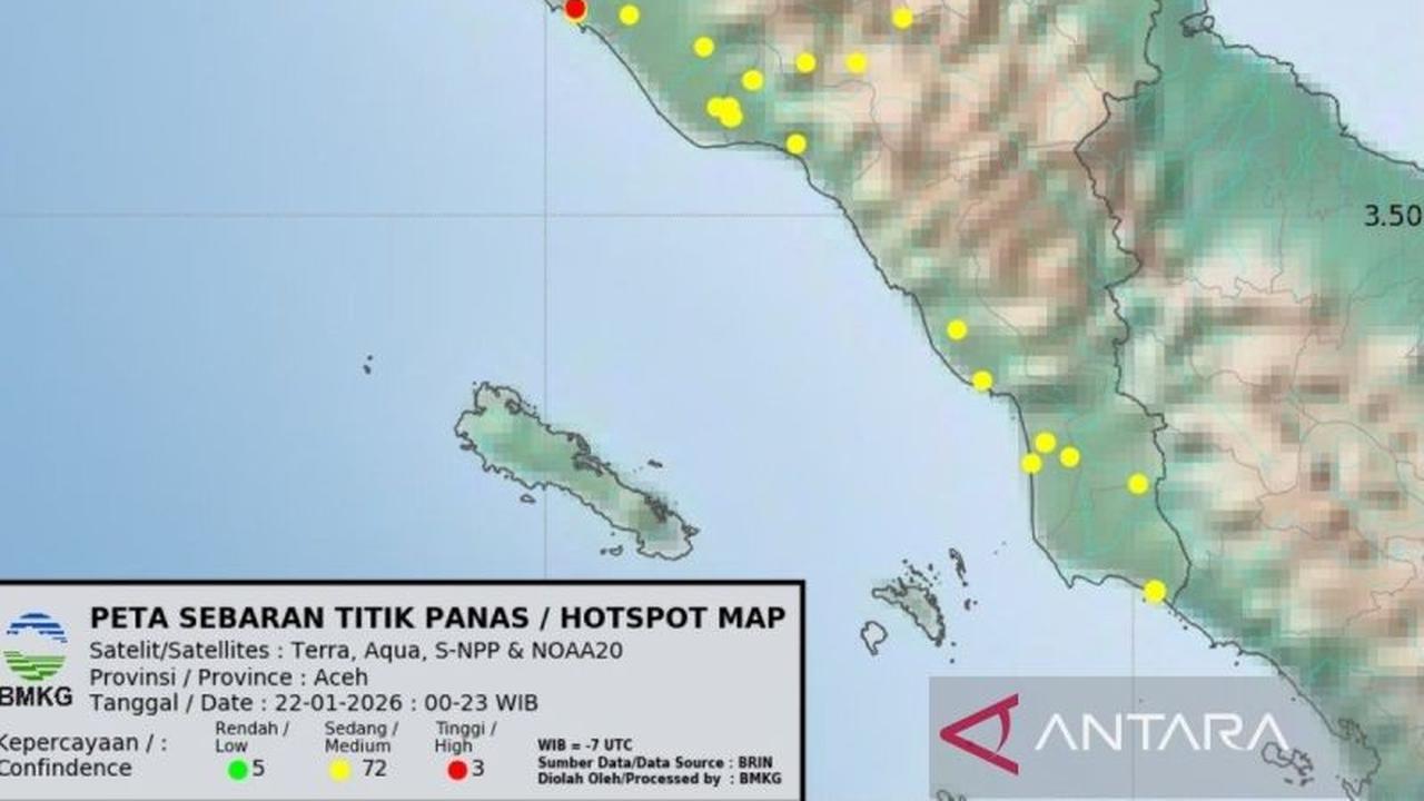 Karhutla Aceh Barat: BMKG Pantau 23 Titik Api, Lahan Terbakar Meluas
