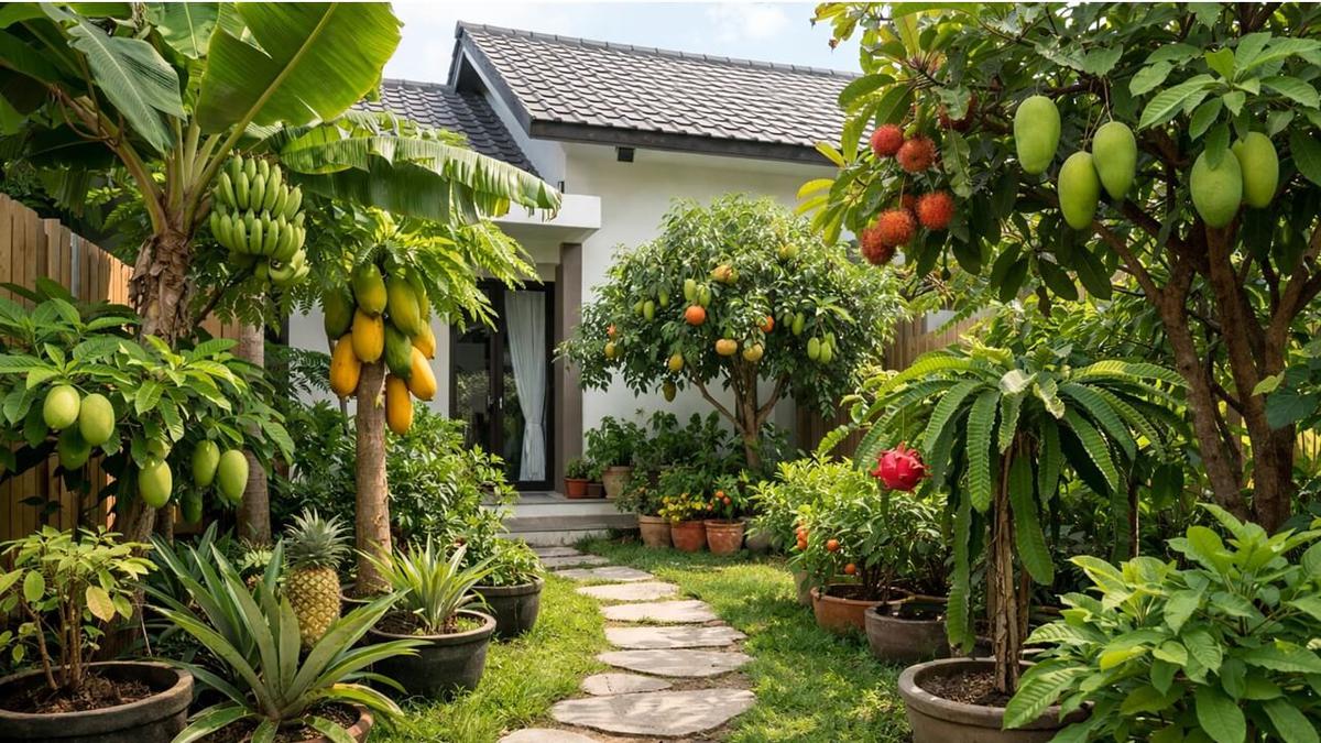 10 Desain Kebun Buah Mini Jalur Setapak Taman yang Bisa Dipanen Langsung, Jadi Produktif