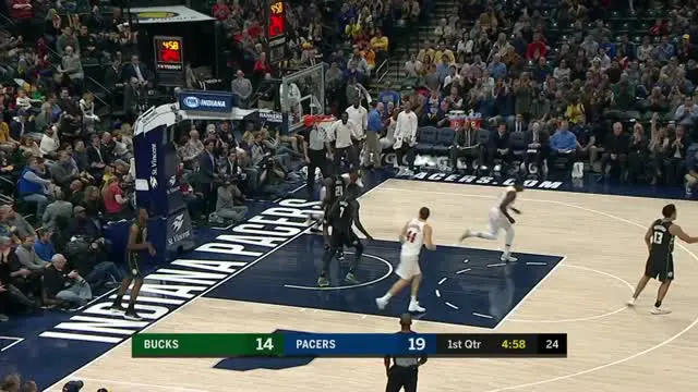 VIDEO : GAME RECAP NBA 2017-2018, Pacers 109 vs Bucks 96