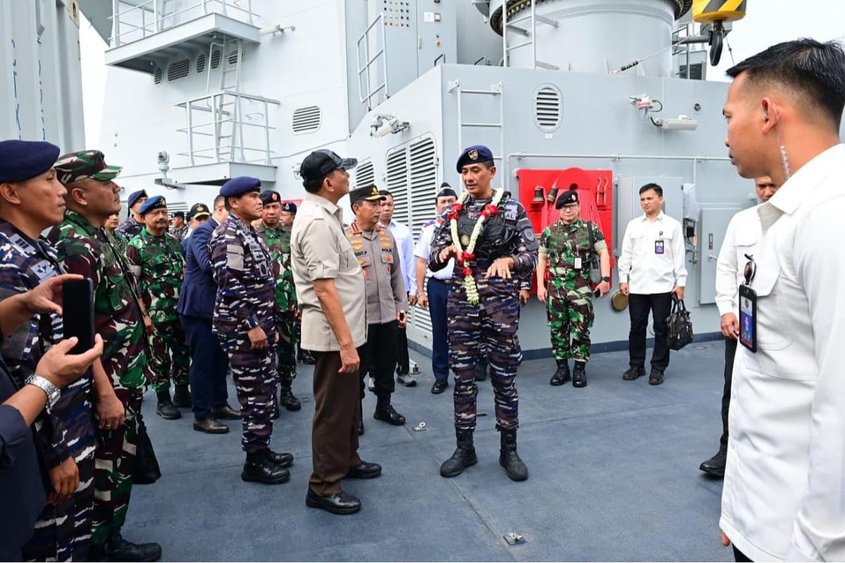 FOTO: KRI Brawijaya-320, Frigate Terbesar se-Asia Tenggara Resmi Perkuat TNI AL