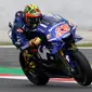 Pebalap Movistar Yamaha, Maverick Vinales, menyebut dirinya sudah mengalami kesulitan sejak awal start di MotoGP Catalunya sehingga tak mampu memberikan yang maksimal. (AFP/Lluis Gene)