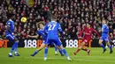 Pada babak kedua, Liverpool bermain lebih apik. Tetapi dari banyaknya peluang yang diciptakan, tak ada yang berbuah menjadi gol. (AP Photo/Jon Super)