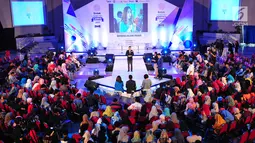 Suasana audisi News Presenter Competition Emtek Goes To Campus 2017 di Kampus Unair, Surabaya, (14/9). EGTC 2017 di Unair kali ini tetap konsisten mencari bakat mahasiswa yang memiliki kemampuan di dunia broadcasting berita. (Liputan6.com/Helmi Afandi)