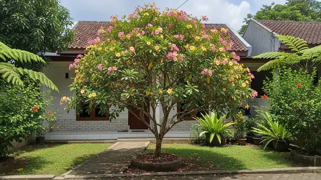 Ide Pohon Kecil yang Rimbun Tapi Akar Tetap Aman untuk Rumah Model Pohon Tabebuya