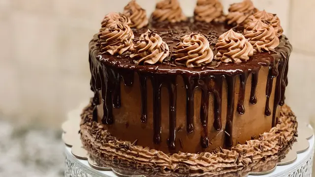 ilustrasi kue coklat