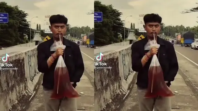 6 Aksi Gokil Orang Minum Porsi Jumbo, Perut Siap Kembung
