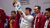 Calon Ketua Umum Himpunan Pengusaha Muda Indonesia (HIPMI) Sulawesi Selatan Andi Amar Ma’ruf Sulaiman resmi mendapatkan nomor urut 2 untuk pemilihan ketua umum BPD HIPMI Sulsel dalam MUSDA XVI HIPMI Sulawesi Selatan. (Foto: Istimewa).