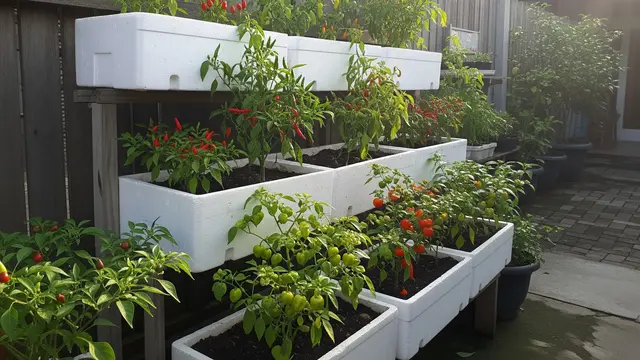 9 Desain Kebun Cabai di Box Styrofoam, Solusi Praktis Lahan Terbatas