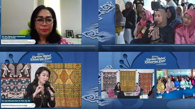Webinar KARTINI HEBAT KELUARGA KUAT "Peran Gizi dalam Kehidupan Perempuan" bersama PNM.