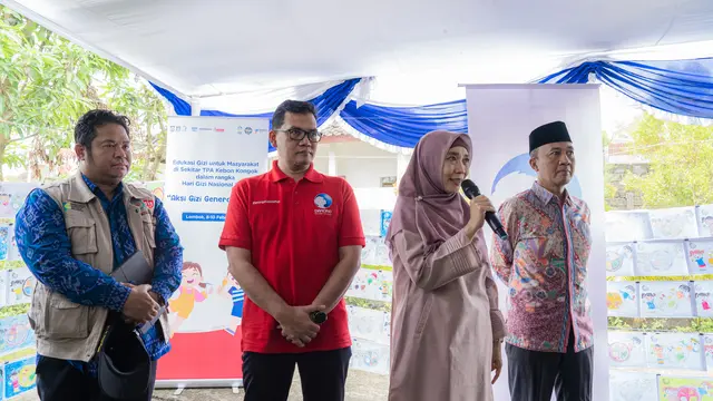 Wakil Gubernur NTB, Dr Hj Sitti Rohmi Djalilah saat memberikan pemaparan soal situasi terkini stunting (Sumber: Dokumentasi Danone Indonesia)